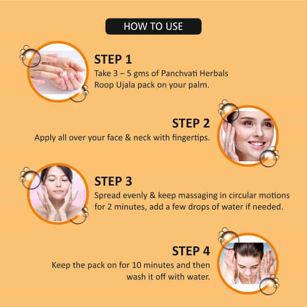 Panchvati Herbals Roop Ujala Instant Illuminating Pack For Instant Shine And Glow - 100 Ml