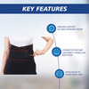 Stergic Iris Lumbo Sarcal Belt Waist & Lower Back Support Belt Back Sprains Medium Size