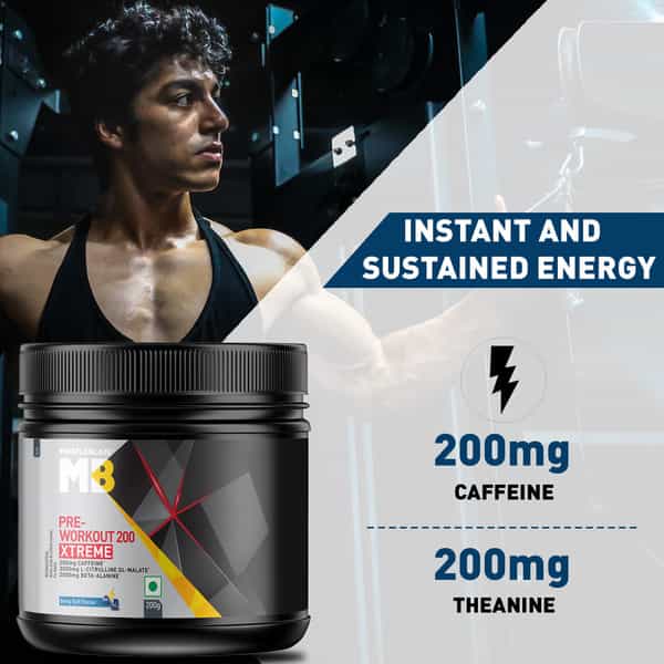Muscleblaze Pre Workout 200 Xtreme | 3000Mg Citrulline Berry Bolt | 200 Gm