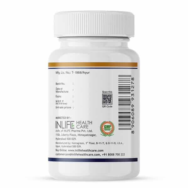 Inlife Fish Oil Double Strength Omega3 Epa 360Mg Dha 240Mg Men Women 1000Mg-60Liquid Filled Capsule