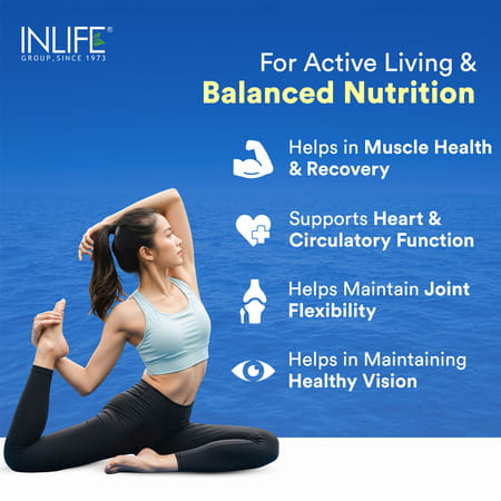 Inlife Fish Oil Double Strength Omega3 Epa 360mg Dha 240mg Men Women 1000mg-60liquid Filled Capsule