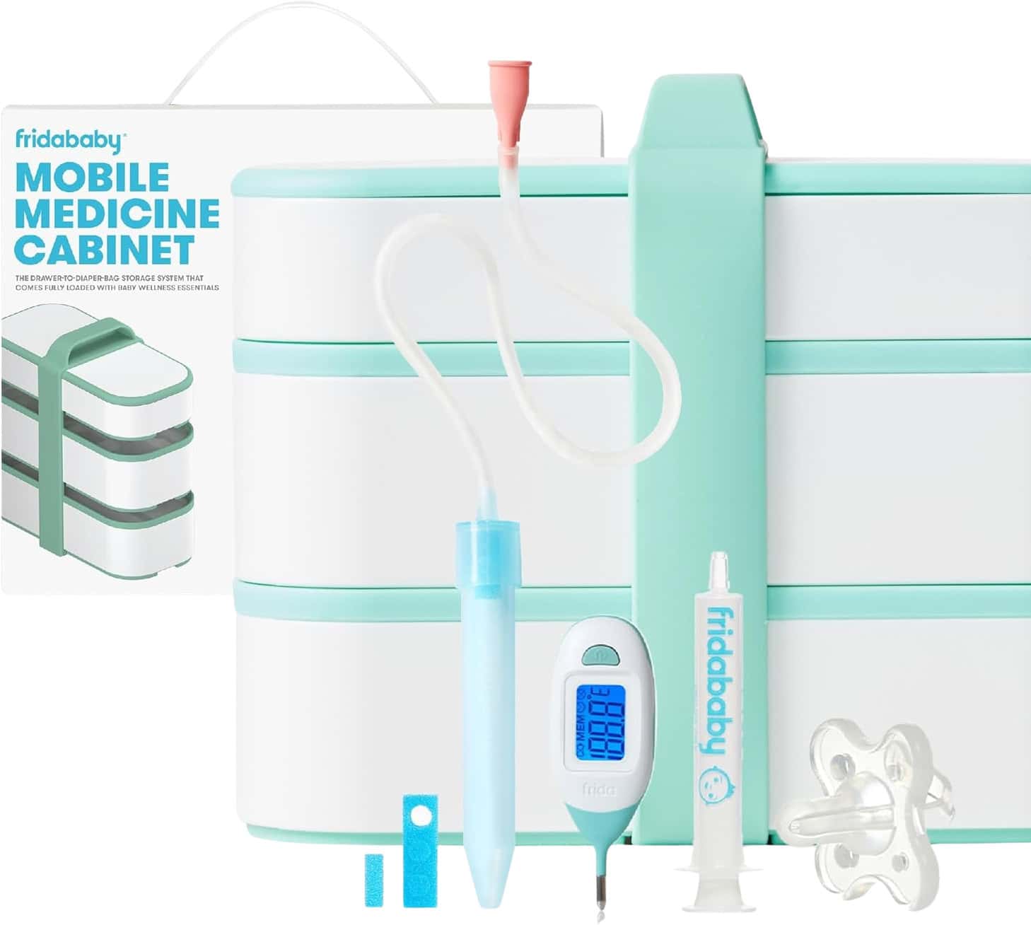 Fridababy Mobile Medicine Cabinet | Baby Healthcare Kit With Storage Organizer | Newborn Essentials