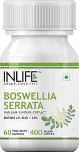 Inlife Boswellia Serrata Extract (boswellic Acids > 65%) Joint Supplement 400 Mg - 60 Veg Capsules