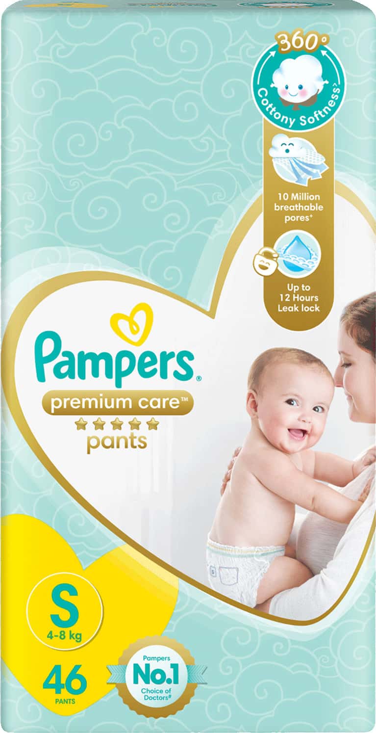 Pampers Premium Care Pants Diapers Small - 46 Count