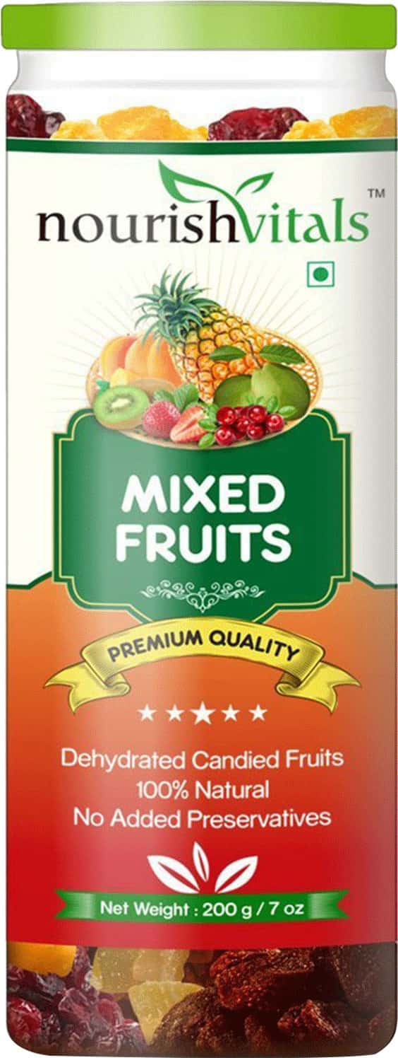 Buy NOURISHVITALS PINEAPPLE DRIED FRUIT (DEHYDRATED FRUITS) 200GM