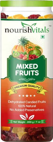 Nourishvitals Mixed Dried Fruits (Dehydrated Fruits) - 200Gm