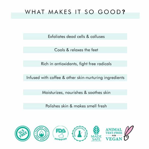 Mcaffeine Dead Skin Removal Coffee Foot Scrub (50 Gm)