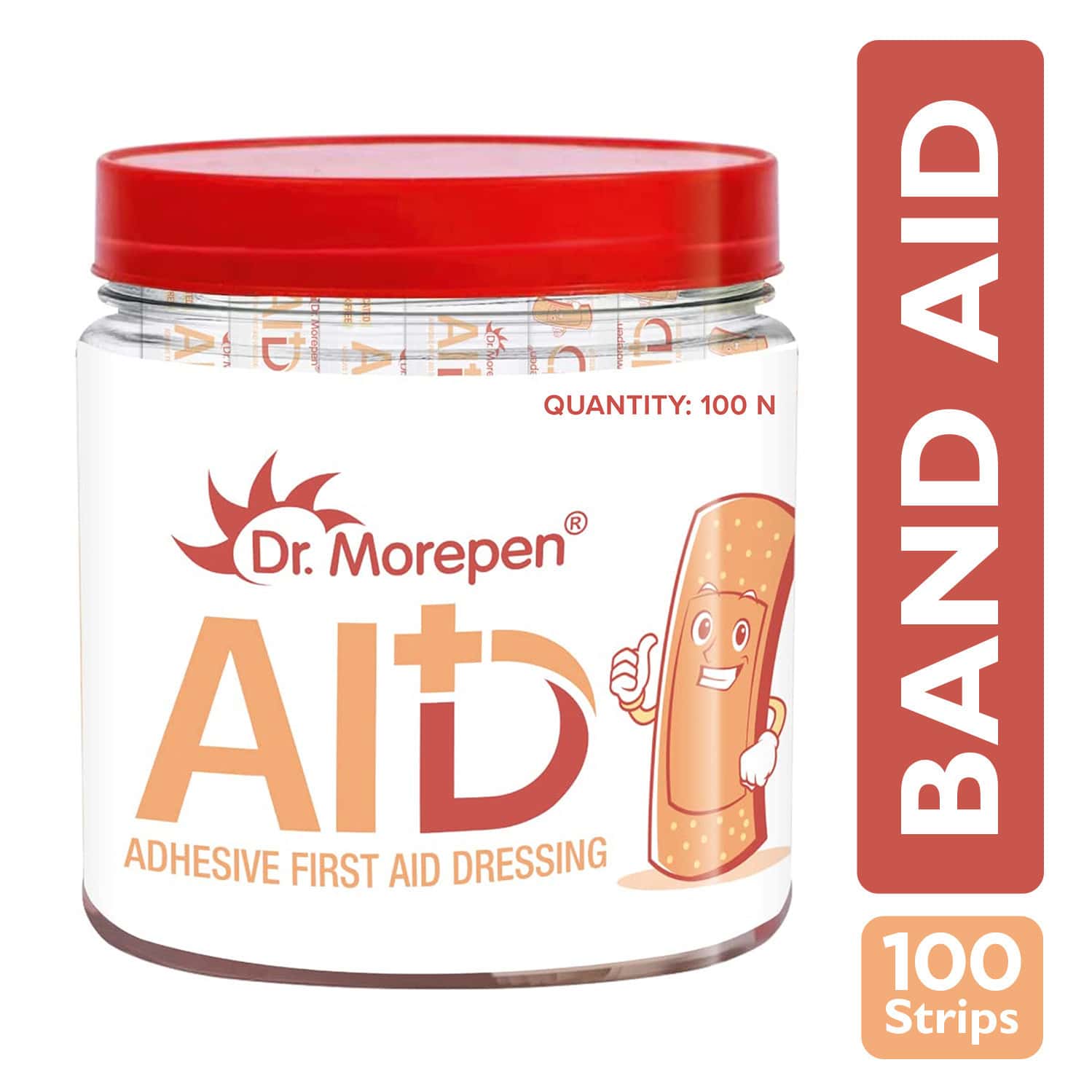 Buy DR. MOREPEN LATEX FREE WATERPROOF BANDAIDS 100 BAND AIDS Online
