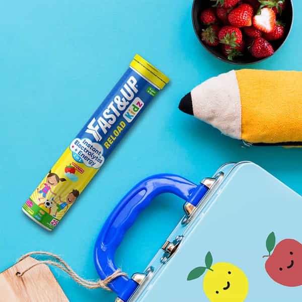 Fast&Up Reload Kids Essential Electrolytes-Instant Energy&Hydration-Wonder Berry Flavour(25 Tablets)