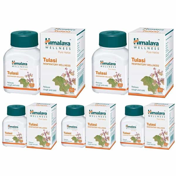Himalaya Tulasi | Relives Cough And Cold | Tablets | 60 No's | Pack Of 5