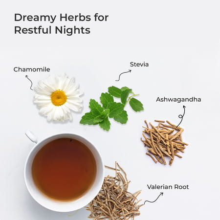 Tula Wellbeing Serene Sleep Infusion Herbal Tea | 100% Natural | Honey & Mint | 100g | 50 Servings