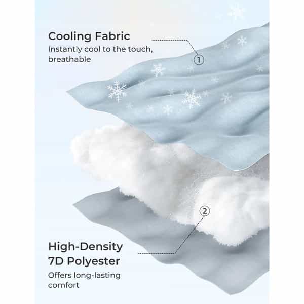 Momcozy Maternity Accessory G Shaped Cooling Fabric Pregnancy Pillow - Grey