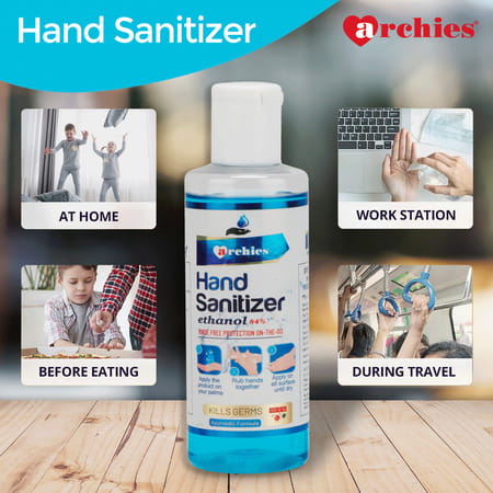 Archies Hand Sanitizer Combo Pack 200ml X 5