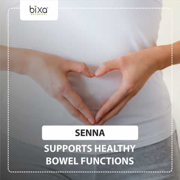 Bixa Botanical Senna Extract 60 Veg Capsules (450Mg) 20% Sennoside - For Digestive Wellness
