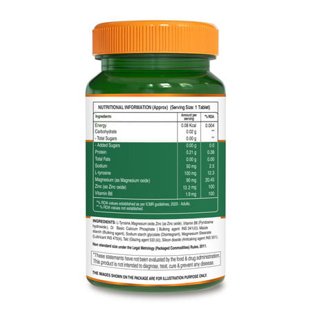 Pure Nutrition Zinc Zma 800mg | Zinc Magnesium Aspartate + Vitamin B6 | Men & Women 120 Veg Tablets