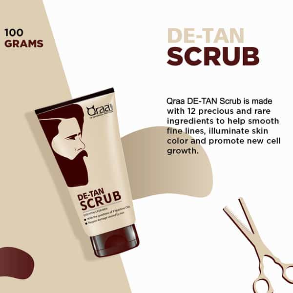 Qraa Men De Tan Pack For Men 120 Gm
