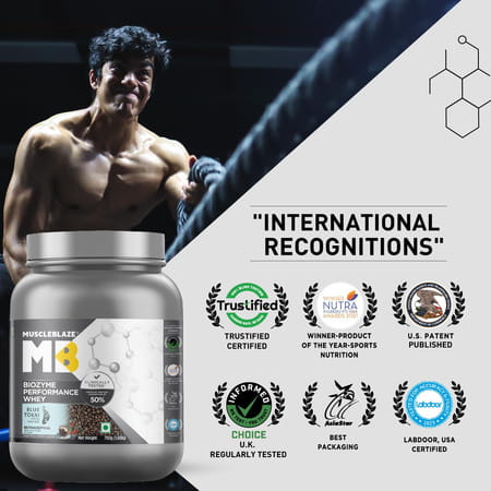 Muscleblaze Biozyme Performance Whey Protein | Informed Choice Uk (Blue Tokai Coffee | 750 G)