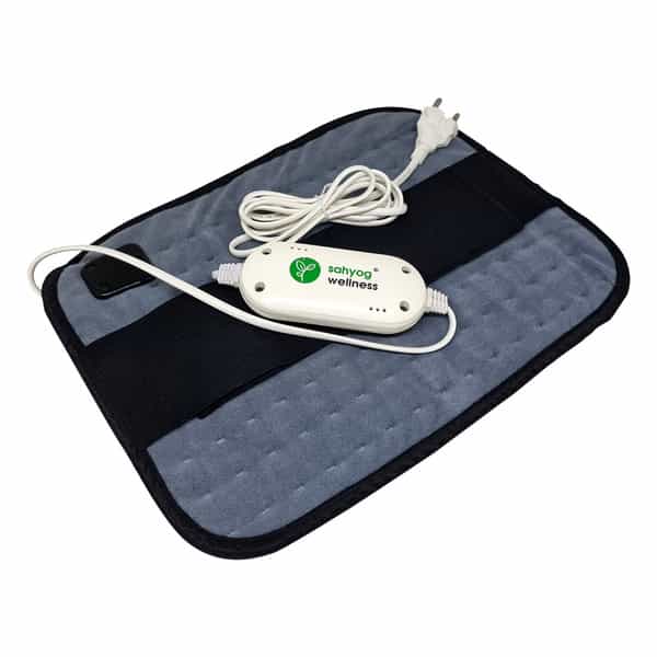 Sahyog Wellness Velvet Orthopaedic Pain Reliever Electric Heating Pad Regular Size (Grey)
