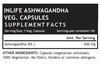 Inlife Ashwagandha Extract Supplement Immunity Boosters & General Wellness 500Mg-60 Veg Capsules