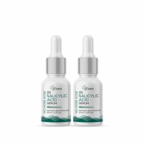 Cgg Cosmetics 2% Salicylic Acid Serum - 2X Acne Reduction - Pack Of 2 - 10Ml