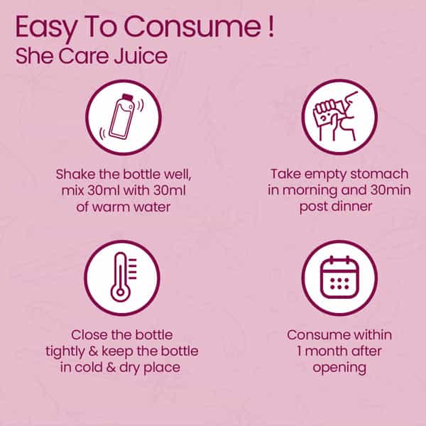 Krishna's She Care Juice 1 Litre | Clinically Proven Formula For Women's Wellness