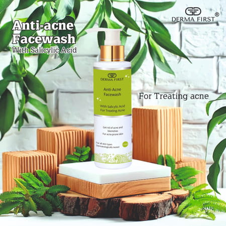 Derma First Anti-Acne | With Salicylic Acid For Acne Treatment | Controls Excess Oil & Sebum - 100ml