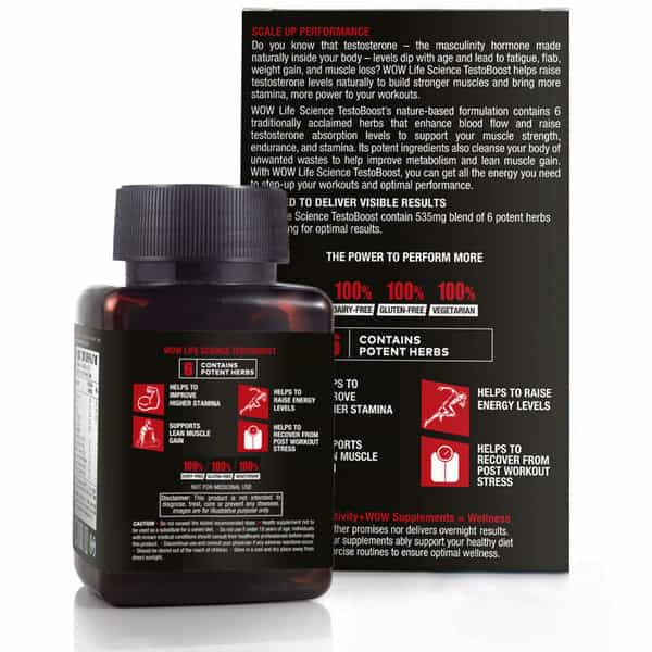 Wow Life Science Testoboost - 60 Capsules