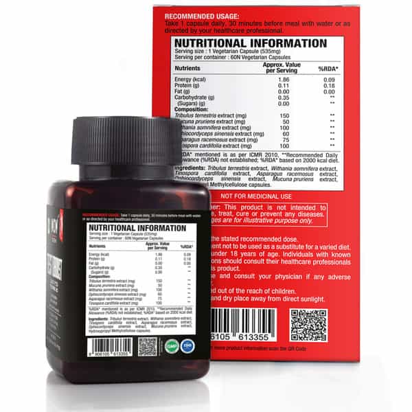 Wow Life Science Testoboost - 60 Capsules
