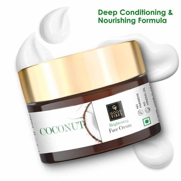 Good Vibes Brightening Face Cream - Coconut - 50 Gm