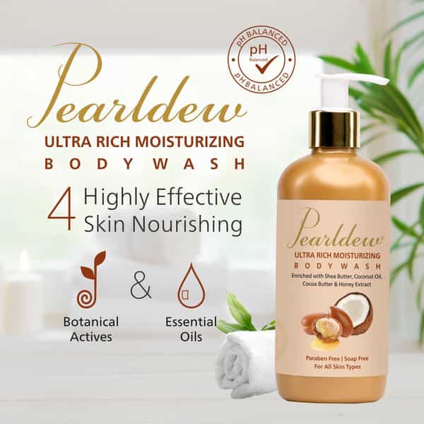 Pearldew Ultra Rich Moisturizing Body Wash 300 Ml | With Shea Butter & Honey (Pack Of 2)
