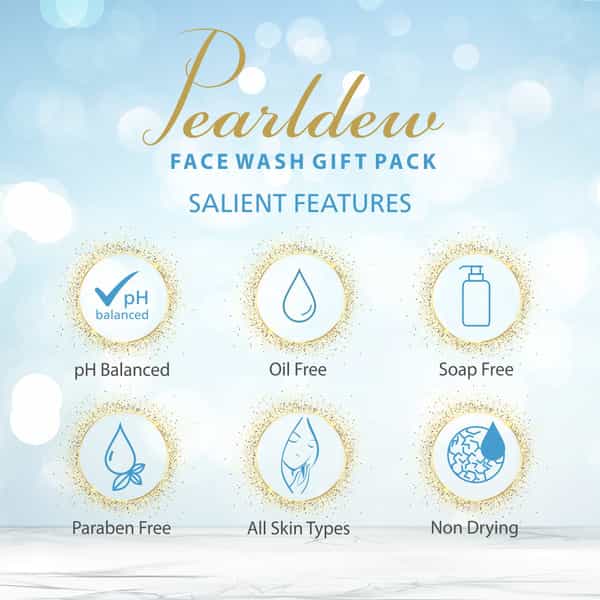 Pearldew Deep Cleansing Combo| Face Wash + Golden Glow Face Wash + Brightening Face Wash|100Ml Each