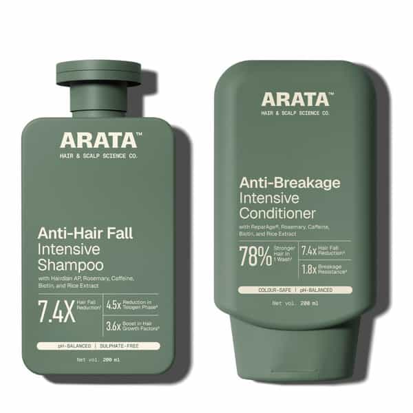 Arata Multi - Active Anti - Hair Fall Shampoo & Conditioner Duo 200 Ml Each