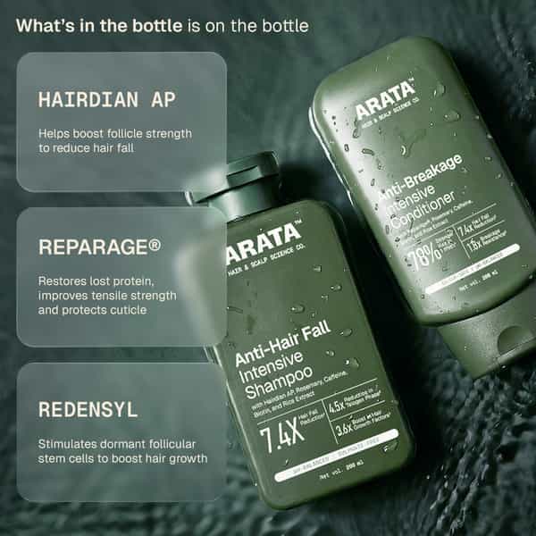 Arata Multi - Active Anti - Hair Fall Shampoo & Conditioner Duo 200 Ml Each
