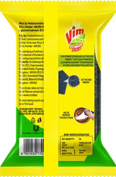 Vim Power Scrub (Pack Of 3)