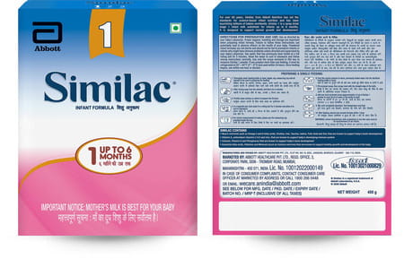 Similac Stage 1 Infant Formula (Upto 6 Months) Refill Of 400 G