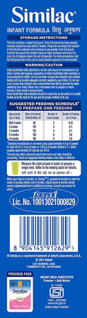Similac Stage 1 Infant Formula (Upto 6 Months) Refill Of 400 G
