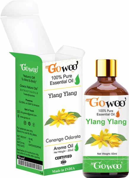 Go Woo 100% Pure Ylang Ylang Oil Therapeutic Grade For Perfumes Romance 50 Ml