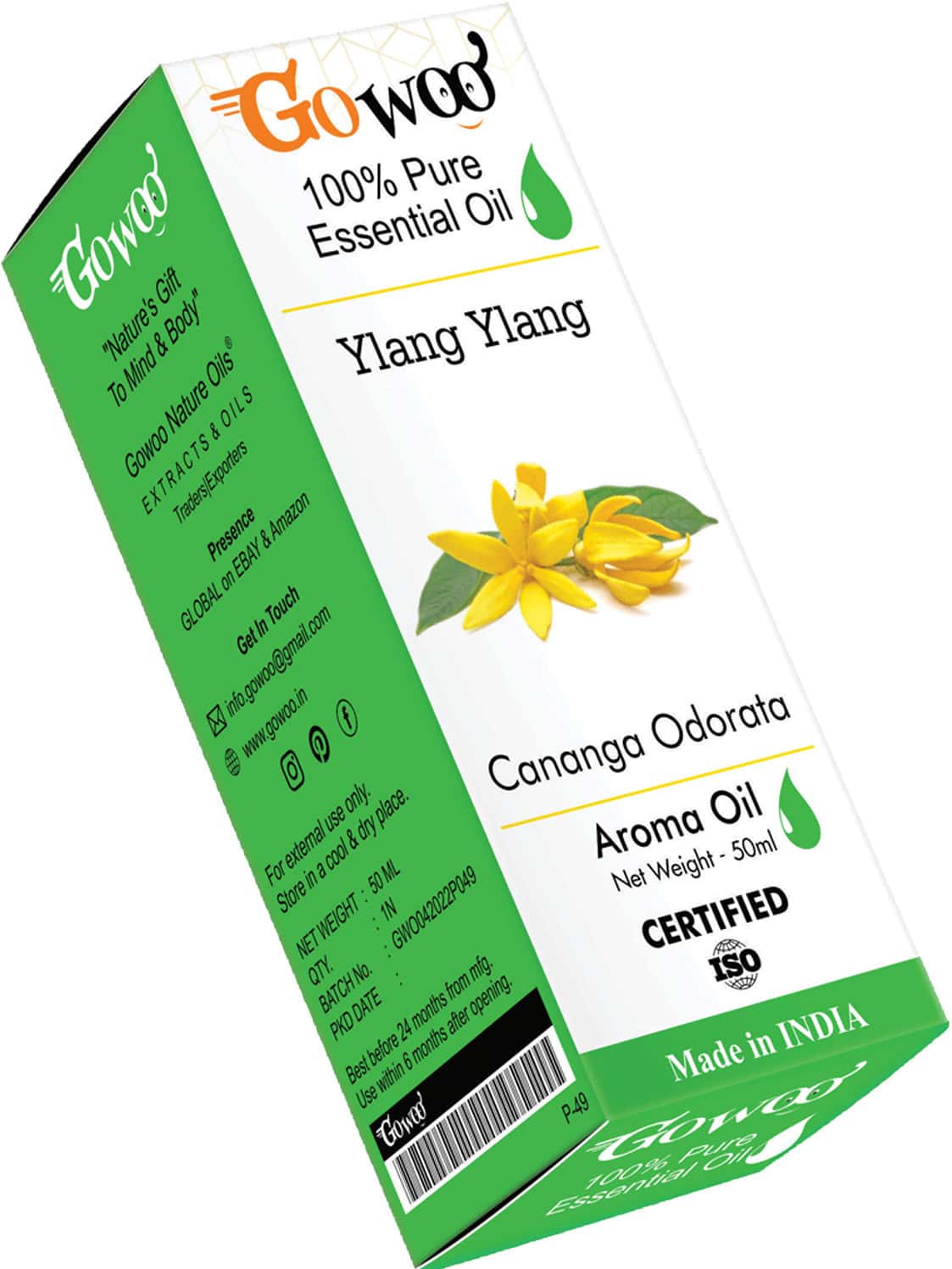 Buy GO WOO 100 PURE YLANG YLANG OIL THERAPEUTIC GRADE FOR PERFUMES