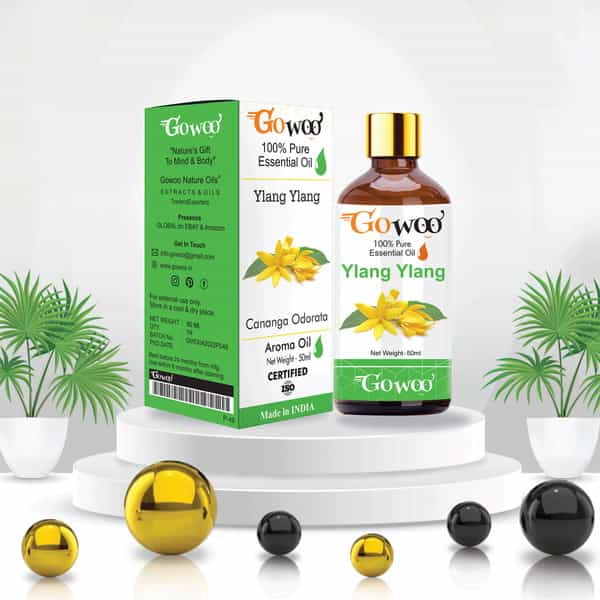 Go Woo 100% Pure Ylang Ylang Oil Therapeutic Grade For Perfumes Romance 50 Ml