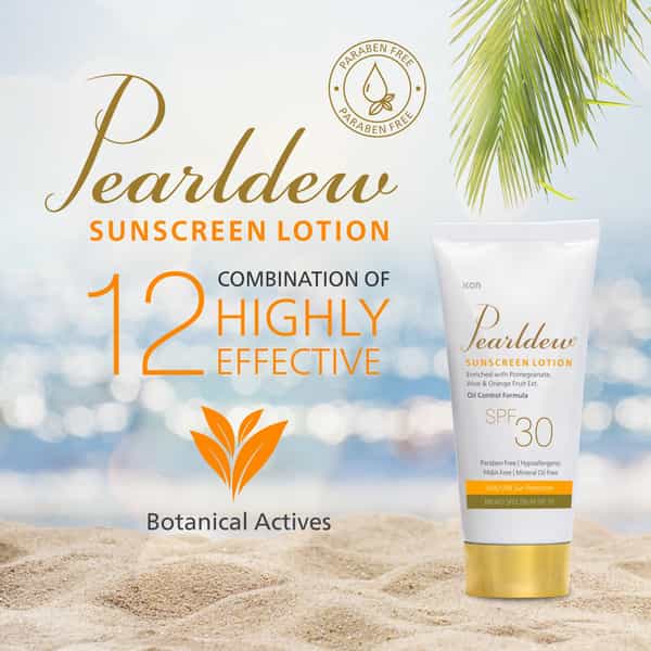 Pearldew Sunscreen Lotion (Spf 30) 50 Ml | With Aloe Vera | Uva & Uvb Protection (Pack Of 2)