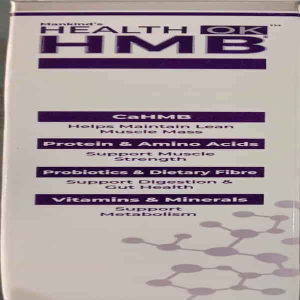 Health Ok Hmb | Vanilla | Helps Maintain Lean Muscle Mass & Strength | Box | Protein Powder | 200 Gm