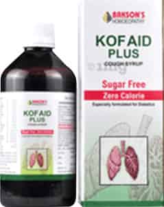 Dr Bakshi's Bakson Homoeopathy Kof Aid Plus Sugar Free Cough Syrup 115ml Pack Of 2