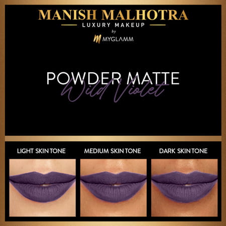 Myglamm Manish Malhotra Beauty Powder Matte Lipstick-Wild Violet