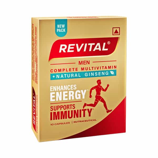 Revital H For Men Complete Multivitamin | Stamina | Energy | Immunity 10 (+ 2 Free) Capsules