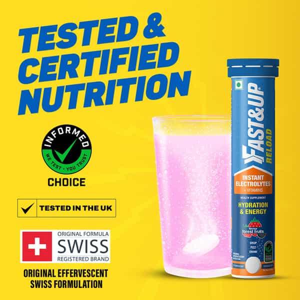 Fast&Up Reload Instant Hydration Sports Drink - 20 Effervescent Tab- Forest Fruits