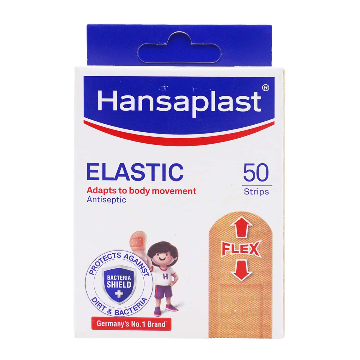 Hansaplast Elastic Antiseptic Bandages Pack Of 50