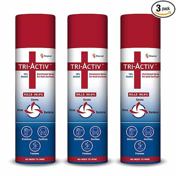 Tri Activ Disinfectant Spray 500 Ml - Pack Of 3