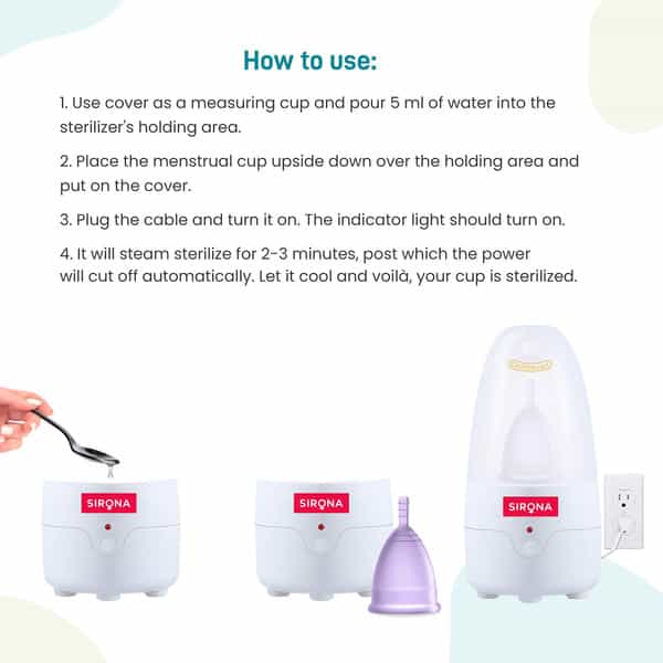 Sirona Menstrual Cup Sterilizer - 1 Unit