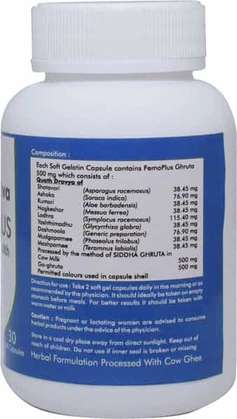 Ved Tattva Femo Plus 30 Capsules Ayurvedic Herbal Formulation For Women's Health