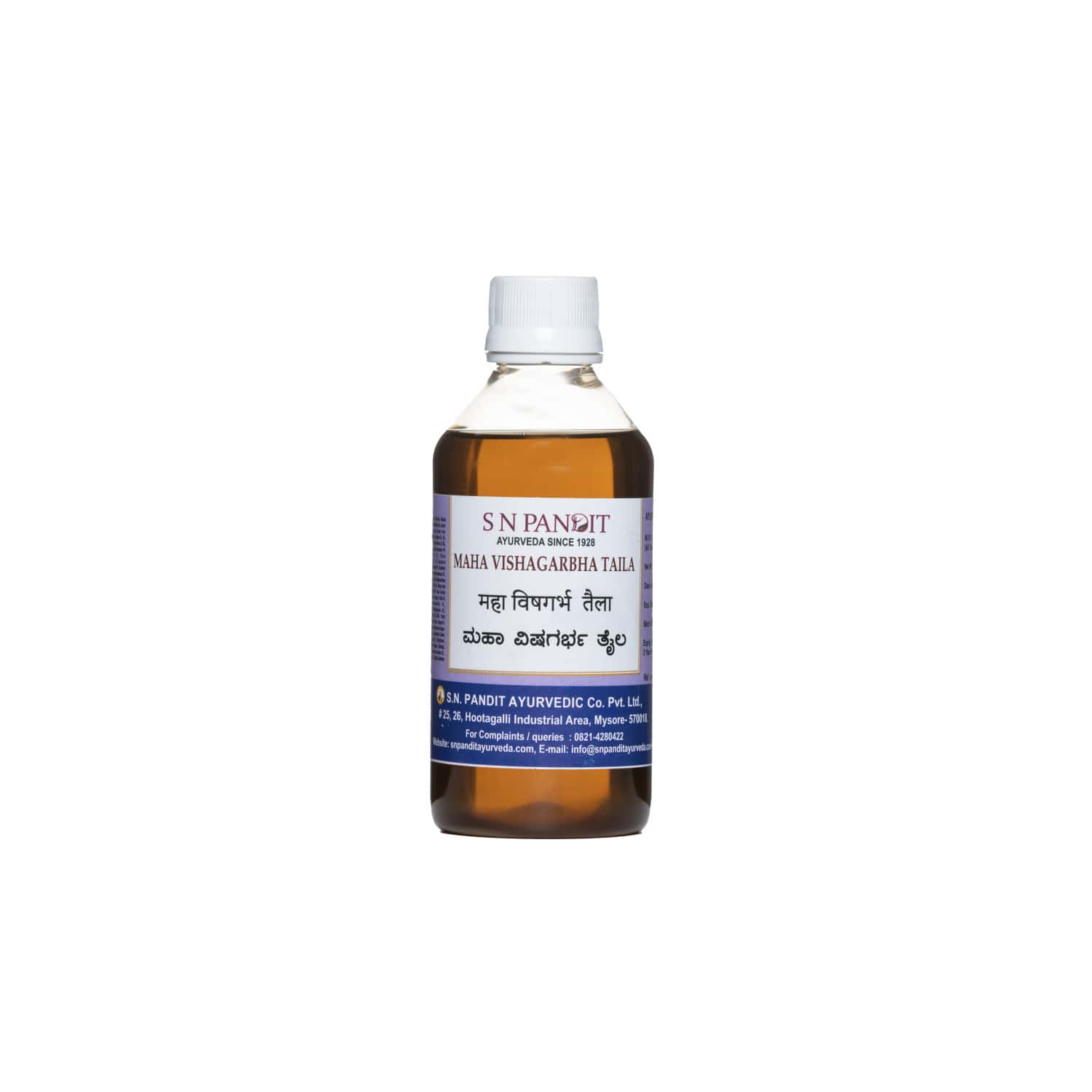S N Pandit Ayurveda Maha Vishagarbha Taila - 200ml